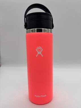 Hydro Flask 20 oz wide mouth with flex sip lid in neon hibiscus